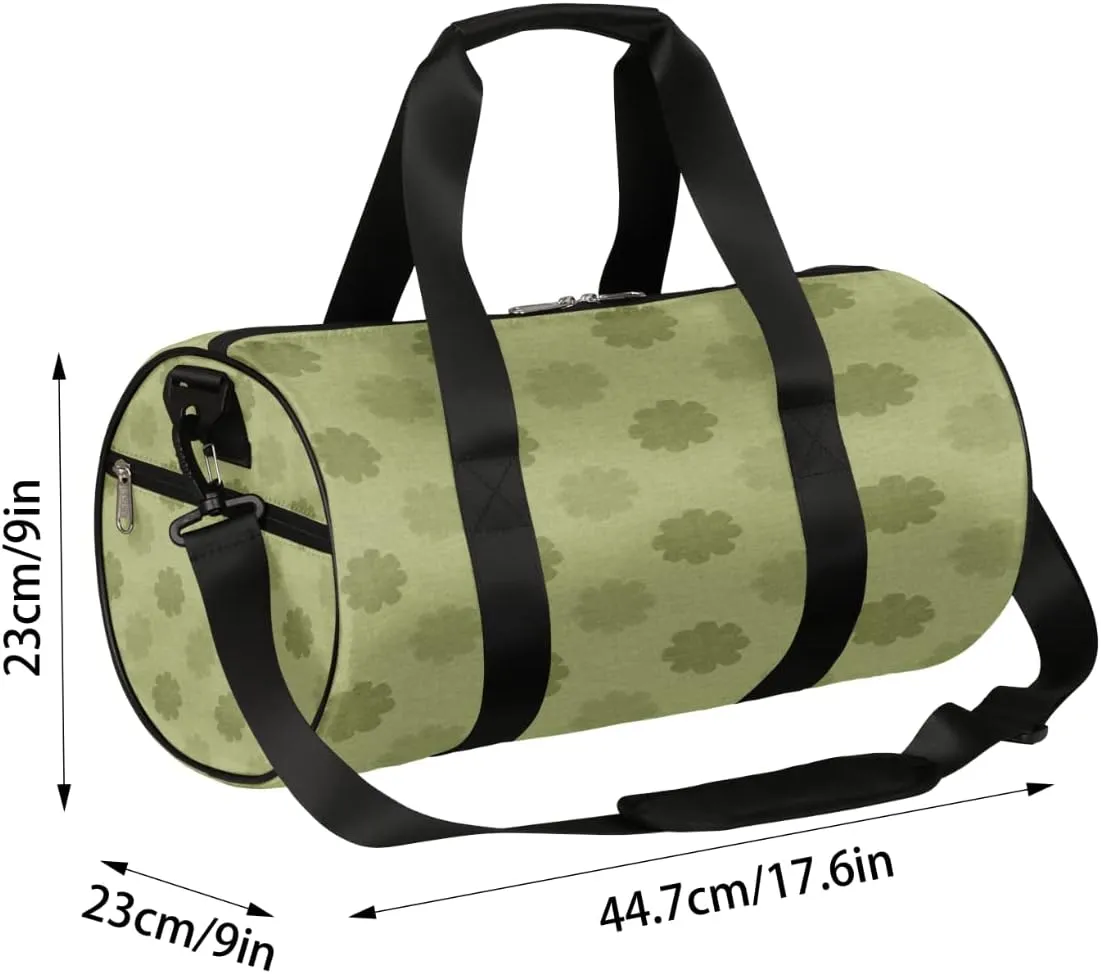 Sage Green Abstract Gym Bag Small Gym Duffel Bags for Men Women Overnight Weekender Workout Bag Lightweight Sport Duffle Bag Carry On Gymbag