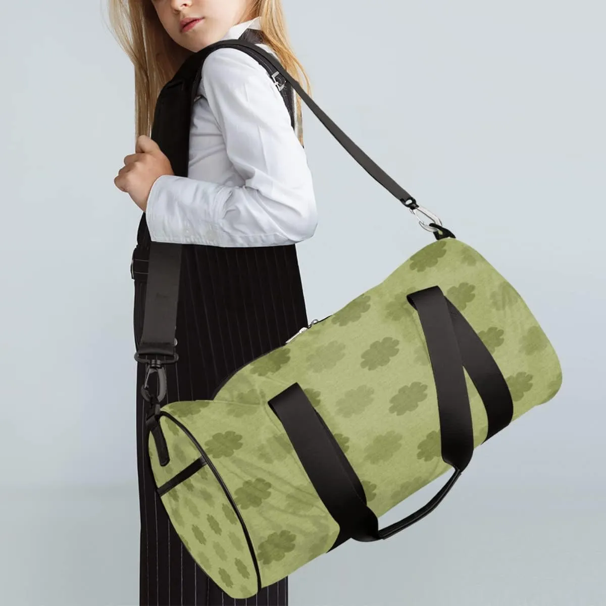 Sage Green Abstract Gym Bag Small Gym Duffel Bags for Men Women Overnight Weekender Workout Bag Lightweight Sport Duffle Bag Carry On Gymbag