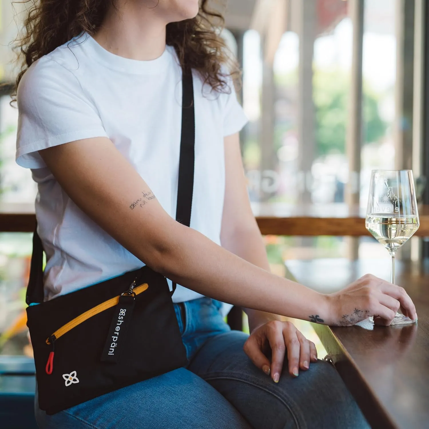 Sherpani Zoom, Small Crossbody Purse, Nylon Crossbody Bag, Lightweight Cross Body Bag, Sleek Dual Pouch, Purses for Women