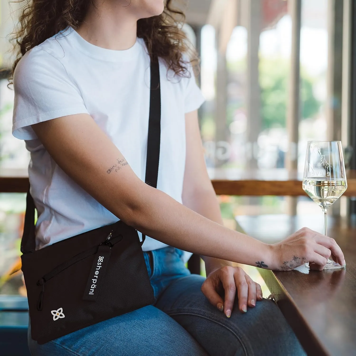 Sherpani Zoom, Small Crossbody Purse, Nylon Crossbody Bag, Lightweight Cross Body Bag, Sleek Dual Pouch, Purses for Women