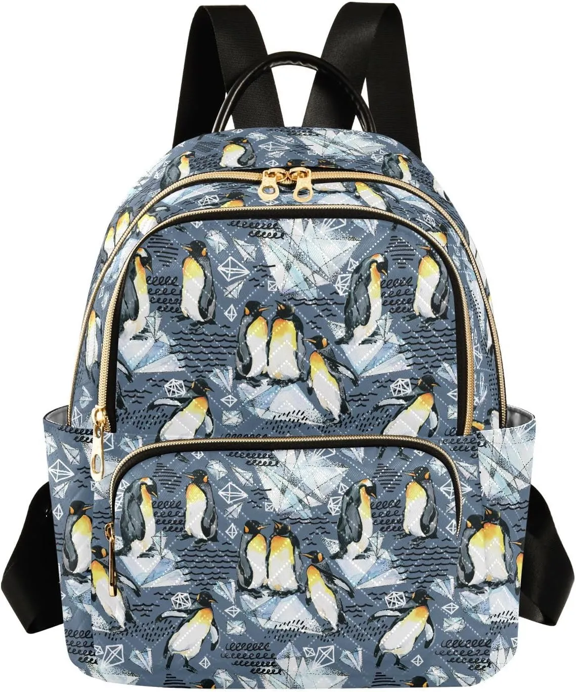 Shoulder Bags Emperor Penguin for Women's Lightweight Fashion Handbag Quilted Backpack Casual Ladies Travel Work Bags S