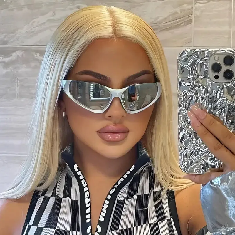 Silver Glasses Y2K