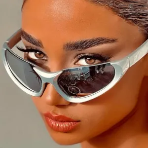 Silver Glasses Y2K