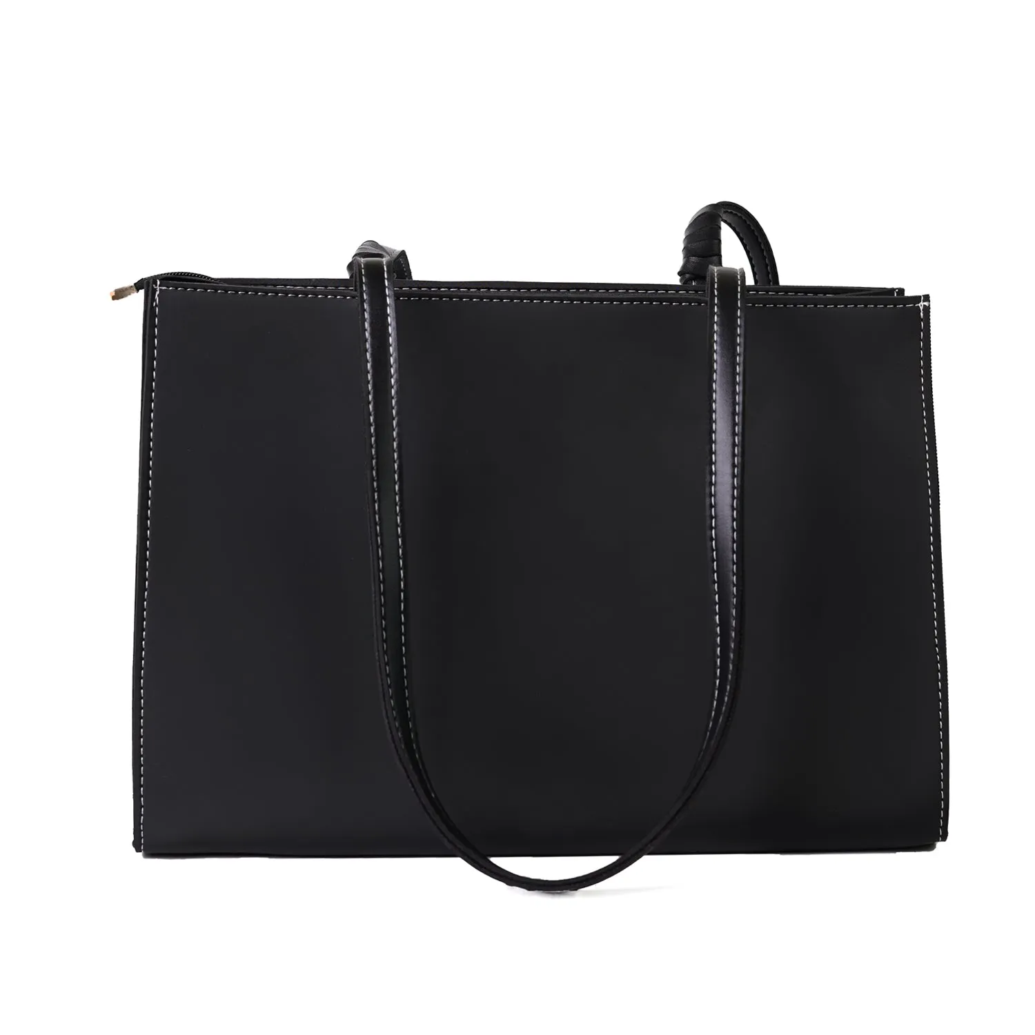 Sleek Black Balmain Paris Tote Bag