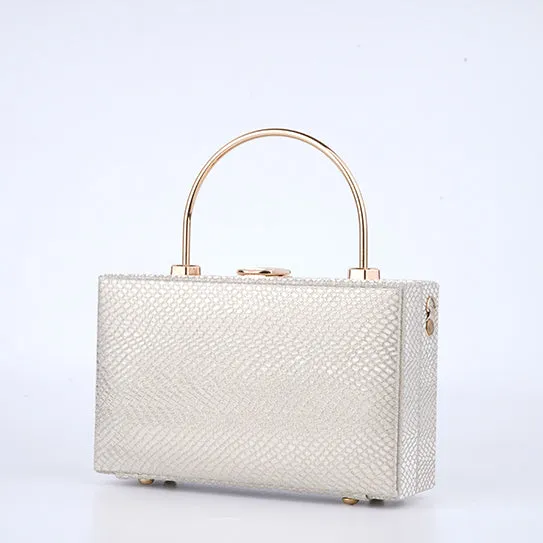 Sleek Satin Gold Bag