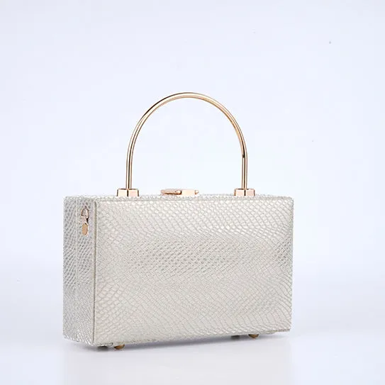Sleek Satin Gold Bag