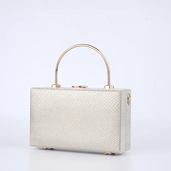 Sleek Satin Gold Bag