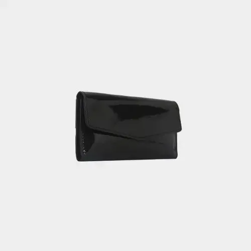 Sleek Silver PU Leather Small Wallet