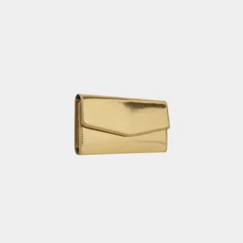 Sleek Silver PU Leather Small Wallet