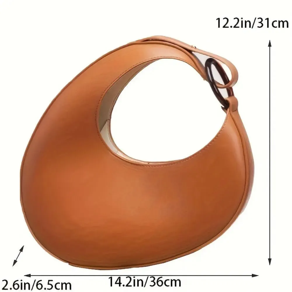 Sleek Solid Color Hobo Bag - Claire’s Modern Minimalist