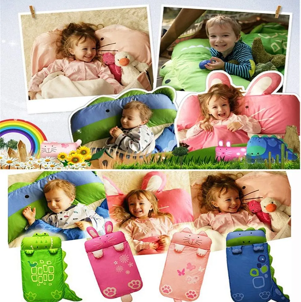 Sleeping Bags Soft Play Fun Sleeping Bag Kids Animal Sleeping Bag for Home Camping Best Gift D