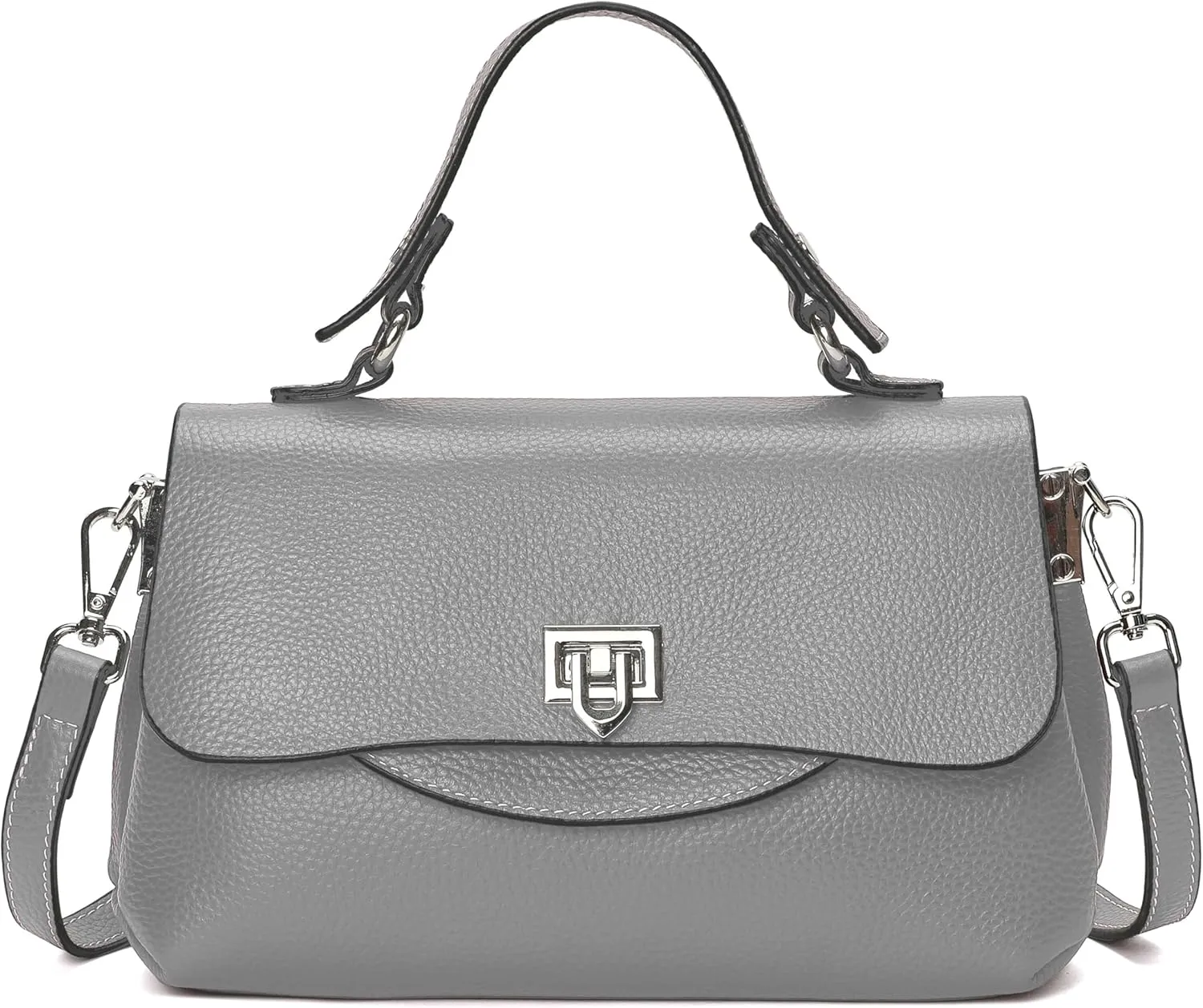 Small Genuine Soft Leather Crossbody Handbag Cute Solid Mini Shoulder Bags for Lady Purse