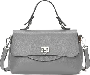 Small Genuine Soft Leather Crossbody Handbag Cute Solid Mini Shoulder Bags for Lady Purse