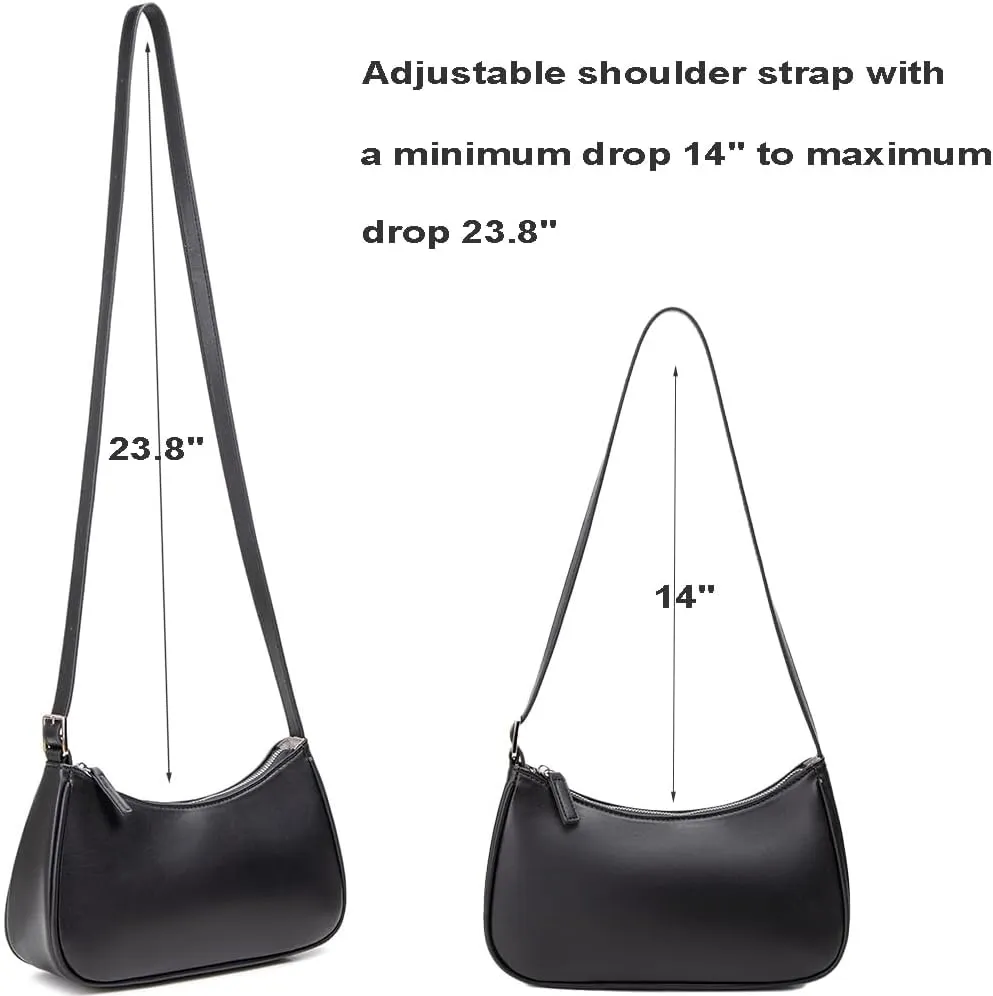 Small Purse for Women, Adjustable Shoulder Bags Crocodile Pattern Clutch Purse with Zipper Closure Retro