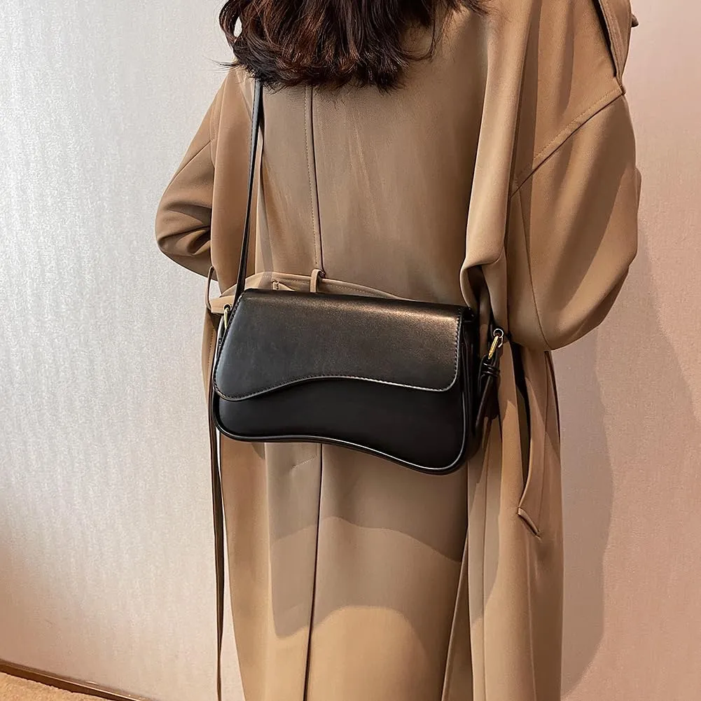 Small Shoulder Bag Y2K Purse for Women Crocodile Handbag Clutch Purse Classic Retro Crossbody Bag Satchel