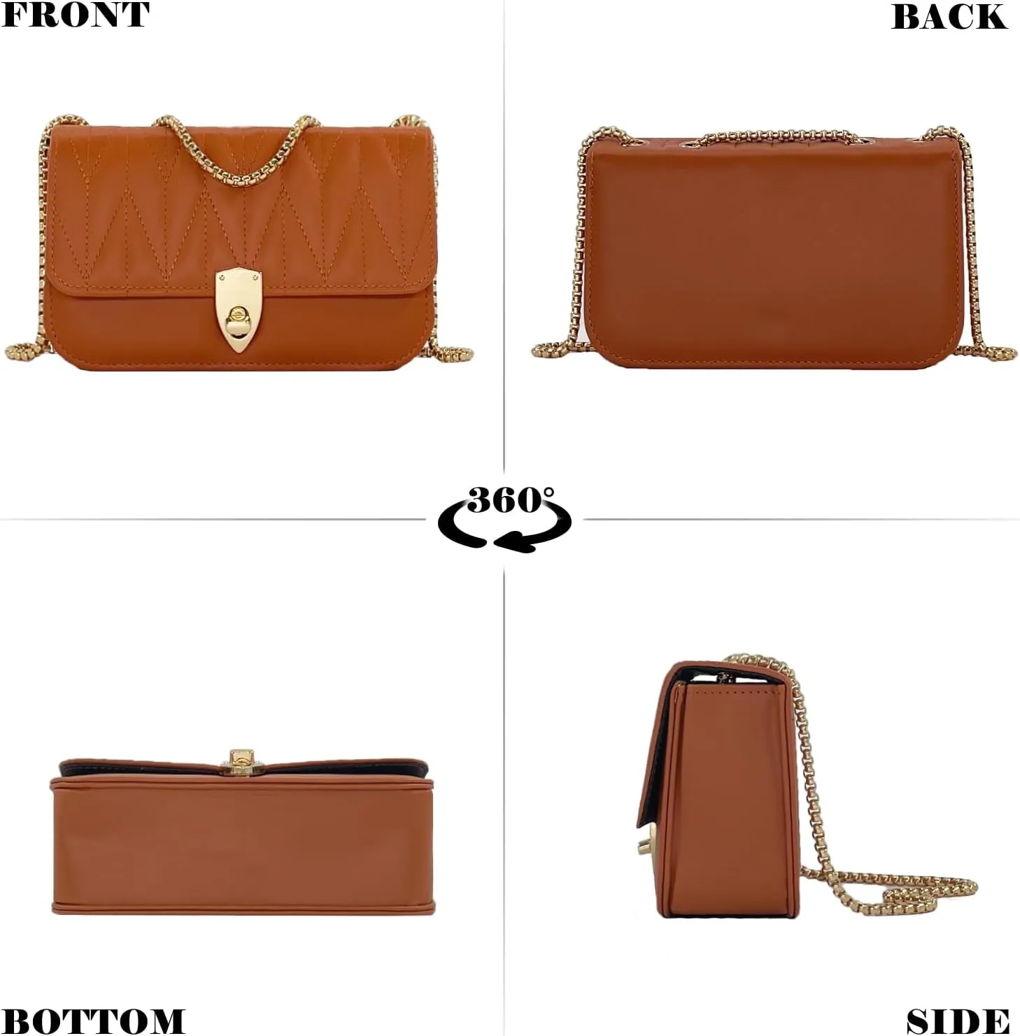 Small Shoulder Bags for Women with Chain Strap,Mini Quilted Embroidery Purses for Women