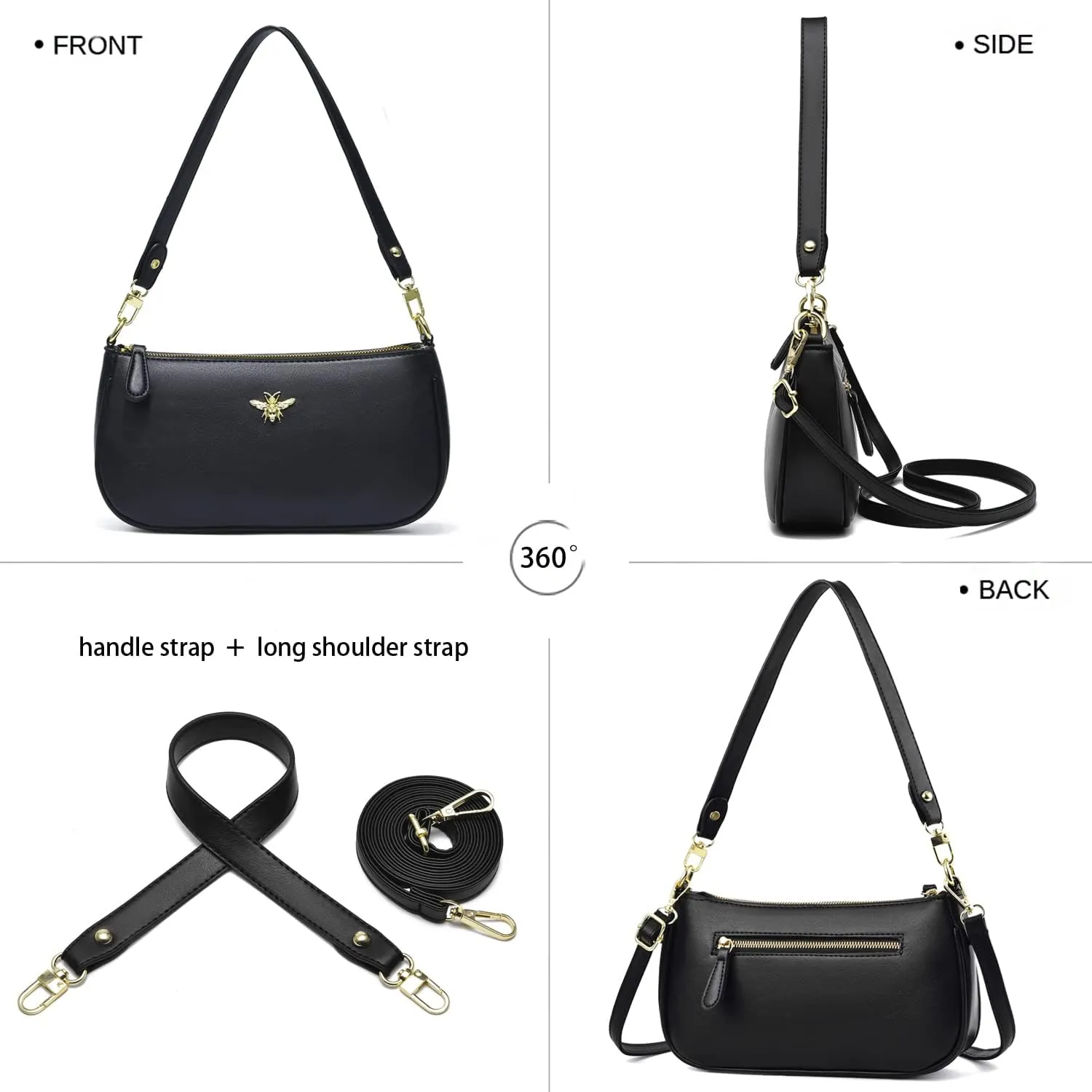 Small Tote Shoulder Bags Purses for Women Retro Classic Crossbody Bags Cute Clutch Purse and Handbag