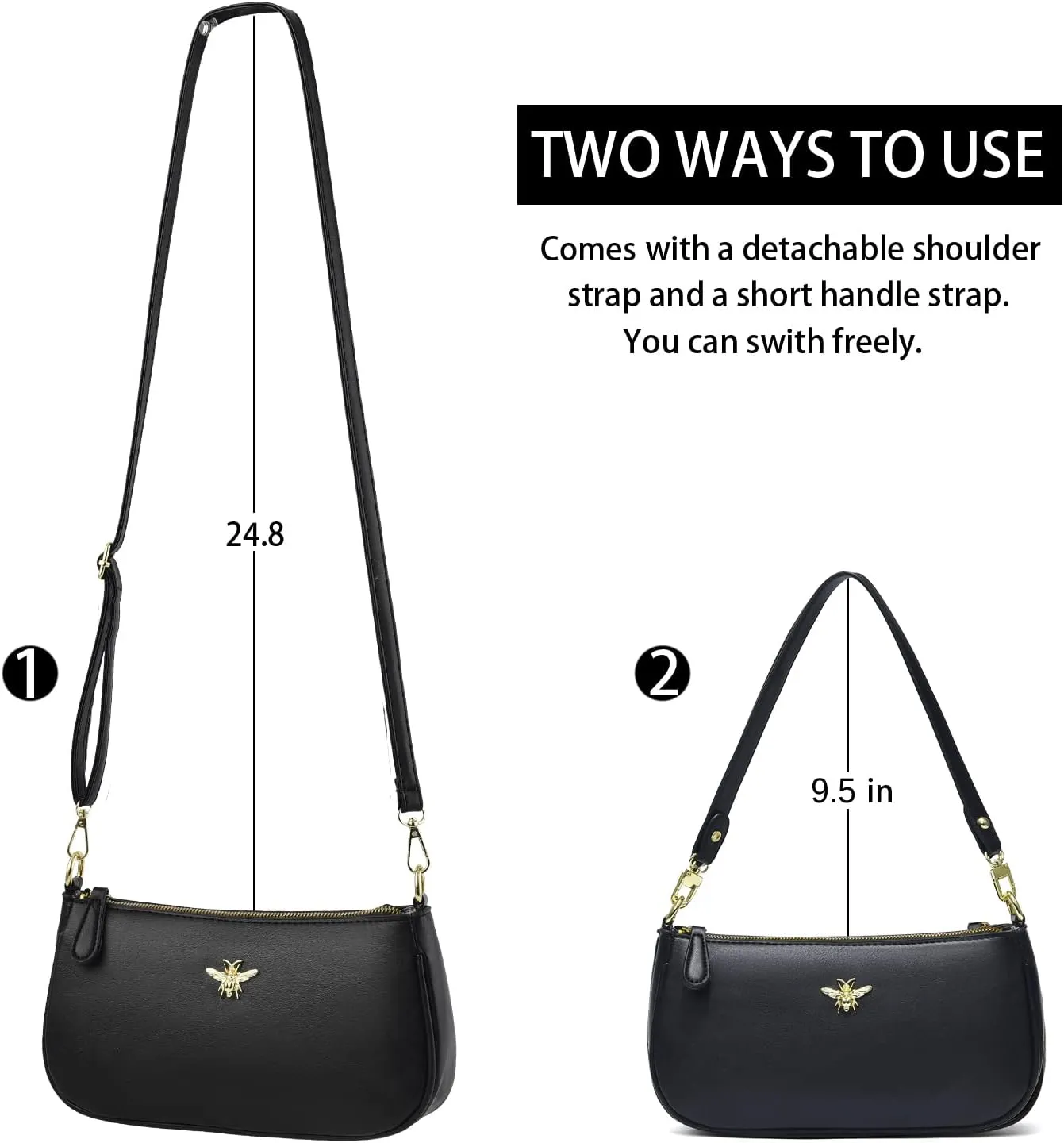 Small Tote Shoulder Bags Purses for Women Retro Classic Crossbody Bags Cute Clutch Purse and Handbag