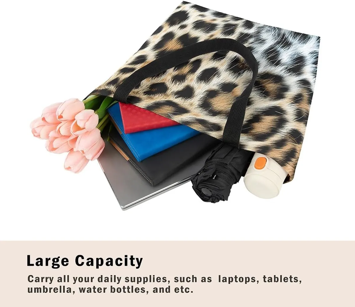 Snake Canvas Tote Bag for Women,Wild Animal The Tote Bag,Little Dragon Snake Hide Reusable Cloth Cotton Bags