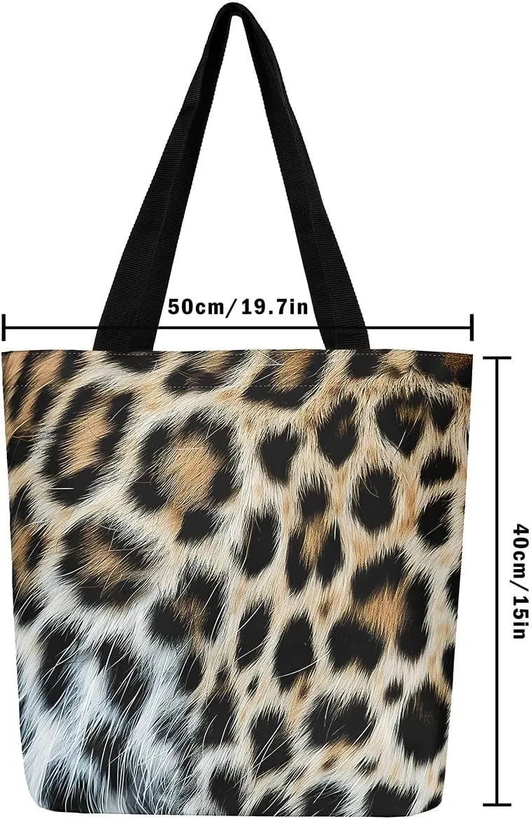 Snake Canvas Tote Bag for Women,Wild Animal The Tote Bag,Little Dragon Snake Hide Reusable Cloth Cotton Bags