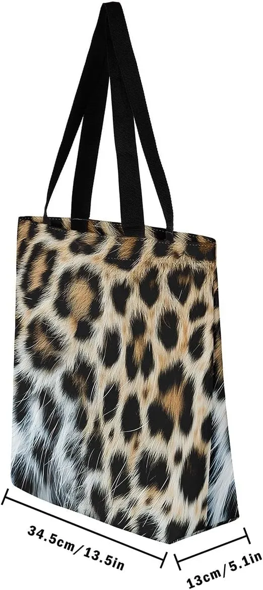 Snake Canvas Tote Bag for Women,Wild Animal The Tote Bag,Little Dragon Snake Hide Reusable Cloth Cotton Bags
