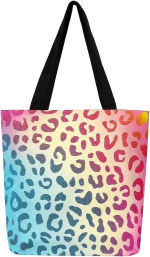 Snake Canvas Tote Bag for Women,Wild Animal The Tote Bag,Little Dragon Snake Hide Reusable Cloth Cotton Bags