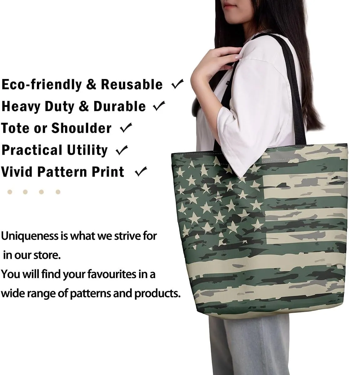 Snake Canvas Tote Bag S-Shaped Little Dragon Foldable Beach Bag,Green Snake Hide Handbag for Women