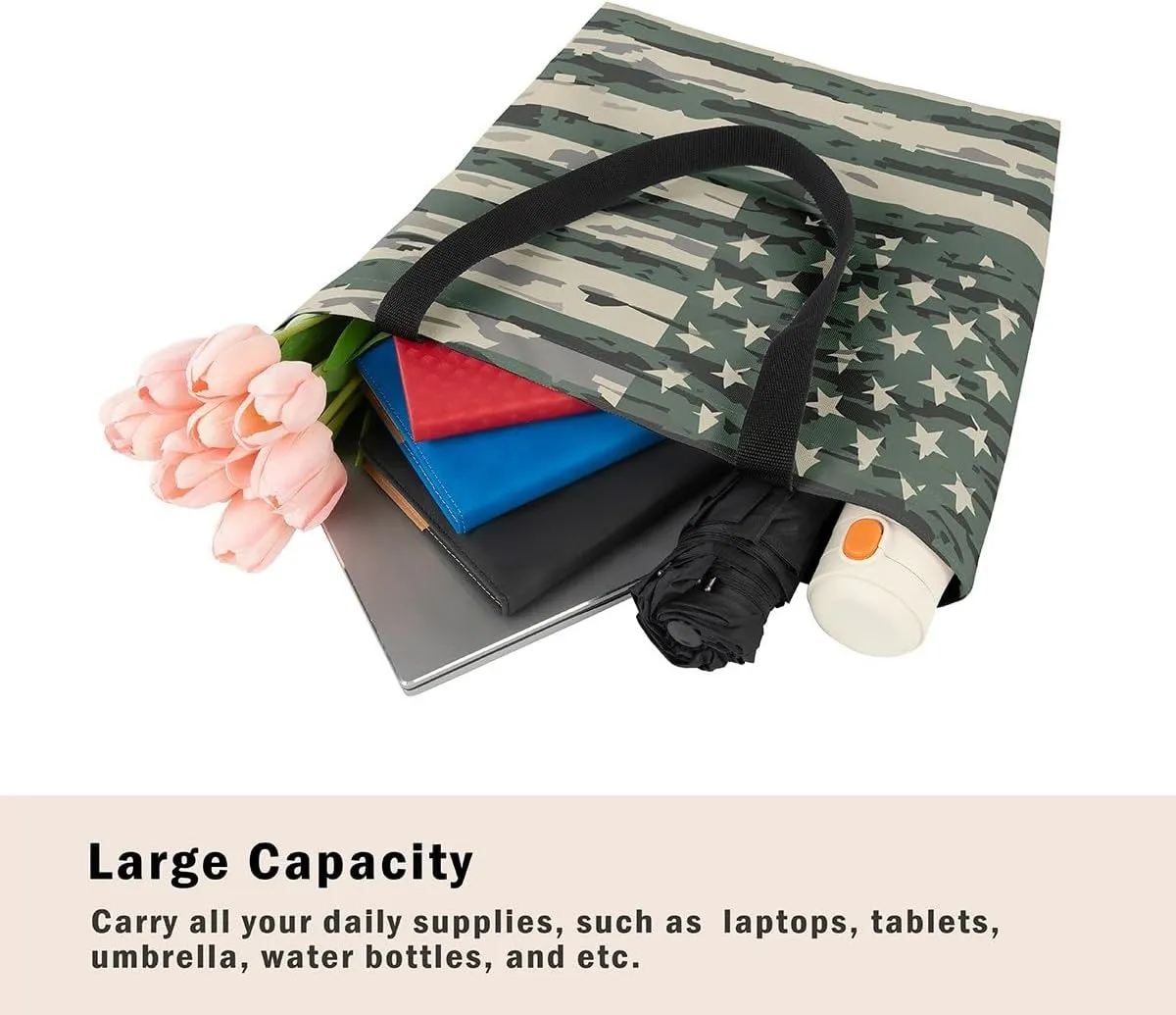 Snake Canvas Tote Bag S-Shaped Little Dragon Foldable Beach Bag,Green Snake Hide Handbag for Women