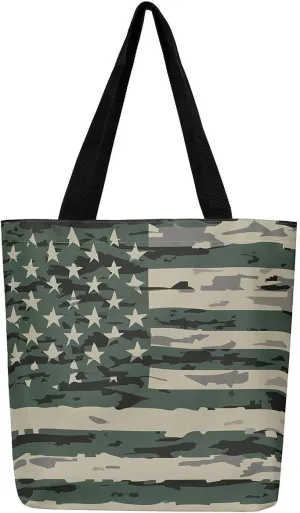 Snake Canvas Tote Bag S-Shaped Little Dragon Foldable Beach Bag,Green Snake Hide Handbag for Women