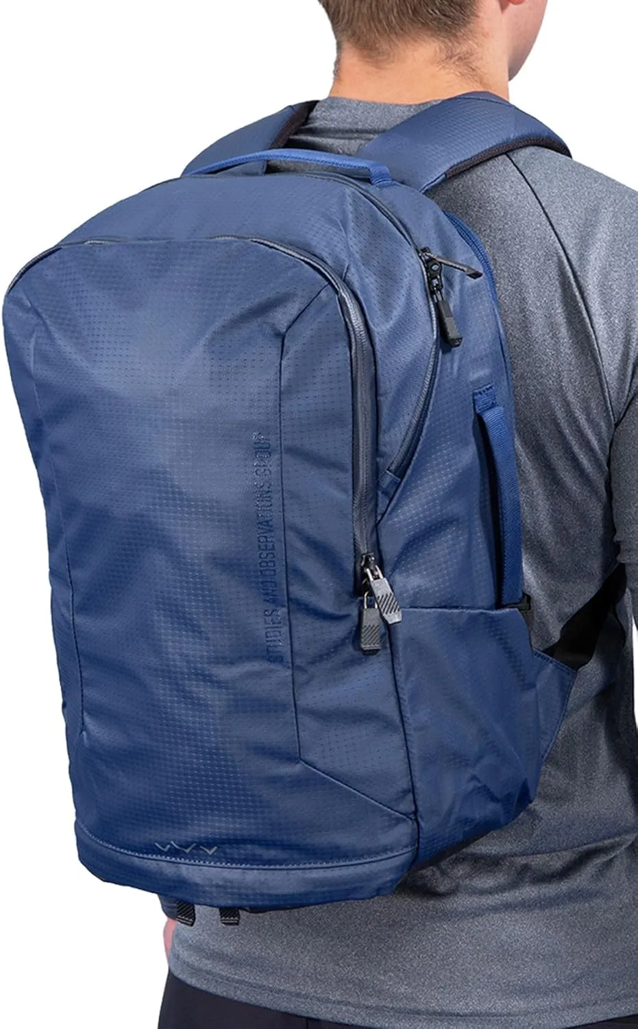 SOG Surrept/24 CS Daypack- Water Resistant Commuter Backpack with Covert and Internal Storage, Locking Zippers and Water Bottle Holder, Everyday Use Laptop Pack- Steel Blue and Frost (89-71-04-31)