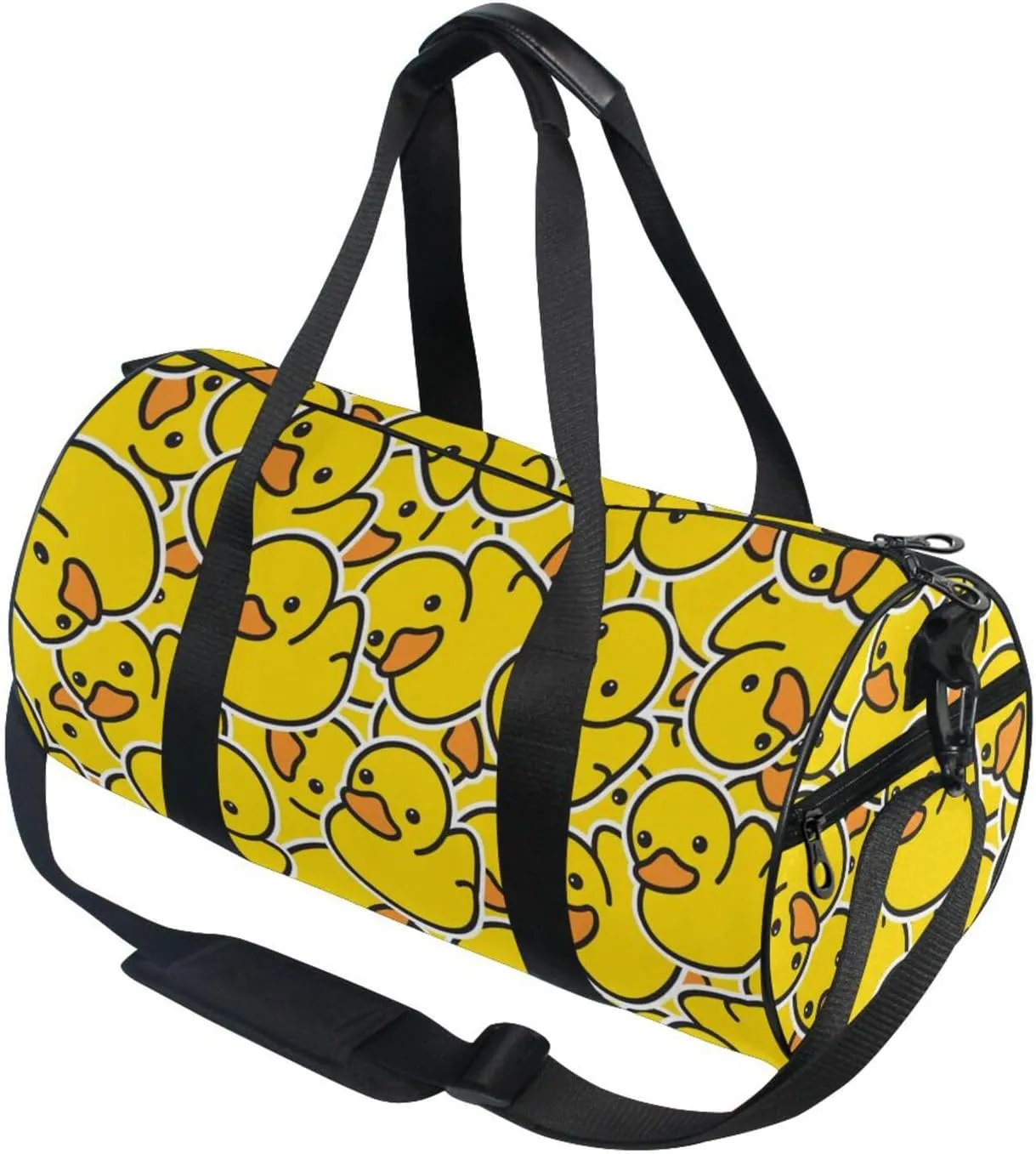 Sport Duffle Bag Travel Weekender Overnight Bag Gym Bag Womens Mens, Little Yellow Duck Cute Travel Duffel Bag for Plane Sport Gym Tote Bags Yoga