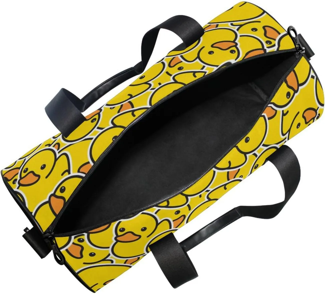 Sport Duffle Bag Travel Weekender Overnight Bag Gym Bag Womens Mens, Little Yellow Duck Cute Travel Duffel Bag for Plane Sport Gym Tote Bags Yoga