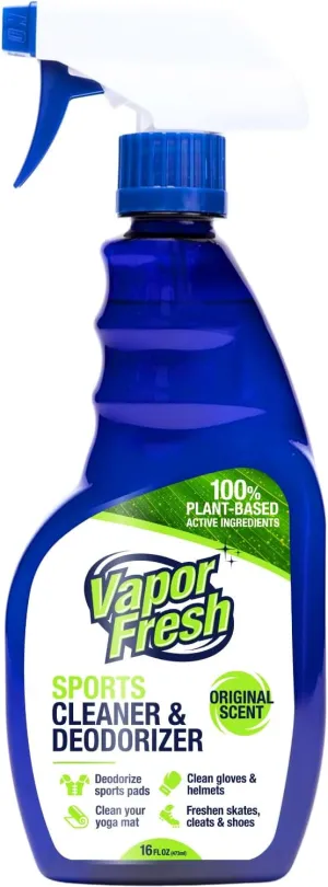 Sports Cleaner and Deodorizer - Sports Gear Odor Eliminator, Boxing Glove Deodorizer, Gym Equipment Spray, Natural and Plant Based, 16 Fl Oz (1-Pack)