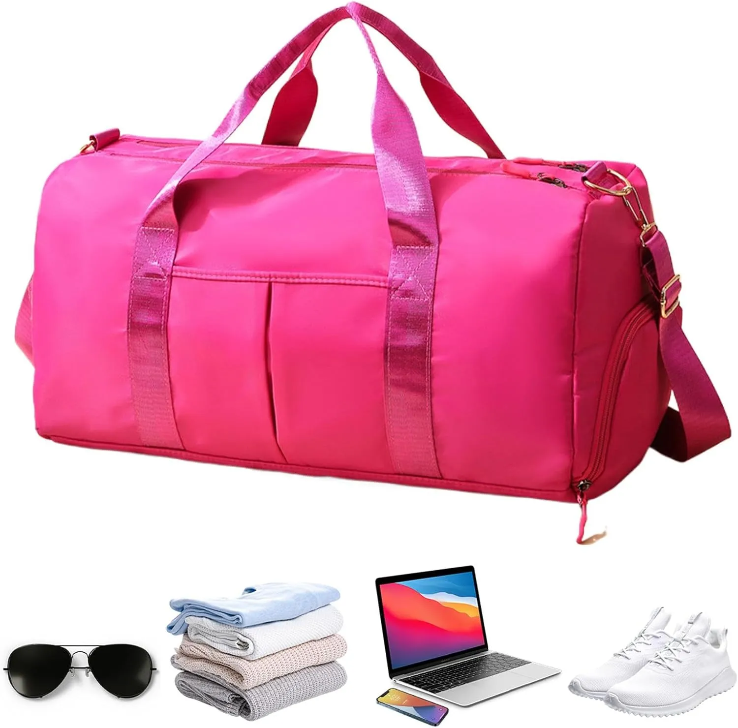 Sports Gym Bag - Oxford Cloth Large Capacity Gym Bags | Wear-Resistant Shoulder Bag, Portable Tote Bag with Shoulder Strap for Yoga