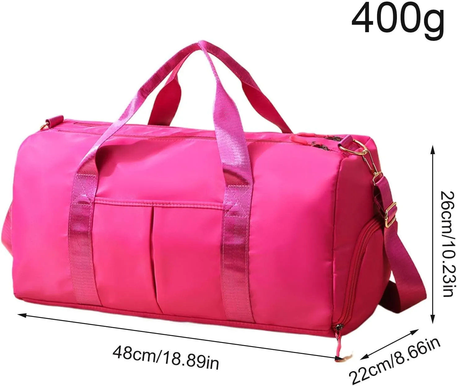 Sports Gym Bag - Oxford Cloth Large Capacity Gym Bags | Wear-Resistant Shoulder Bag, Portable Tote Bag with Shoulder Strap for Yoga