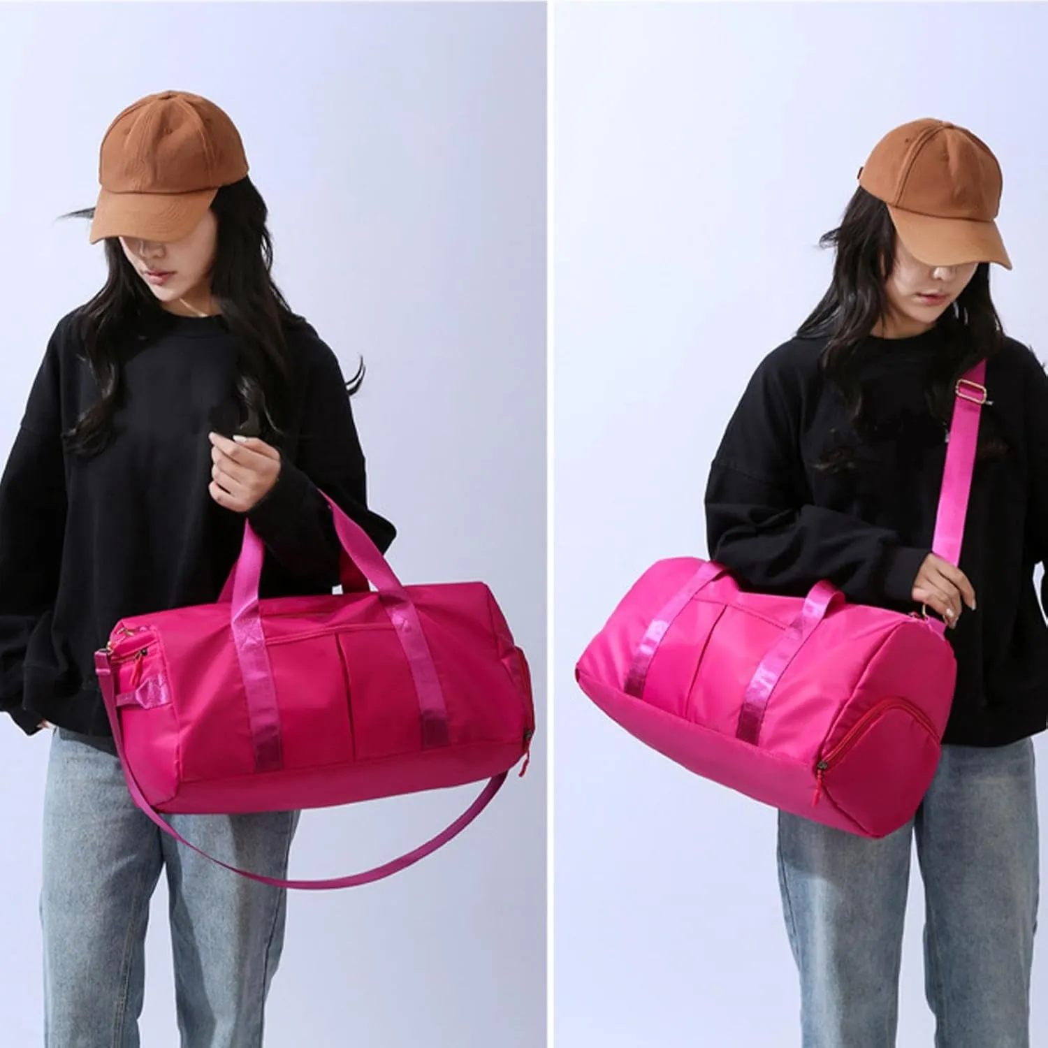 Sports Gym Bag - Oxford Cloth Large Capacity Gym Bags | Wear-Resistant Shoulder Bag, Portable Tote Bag with Shoulder Strap for Yoga