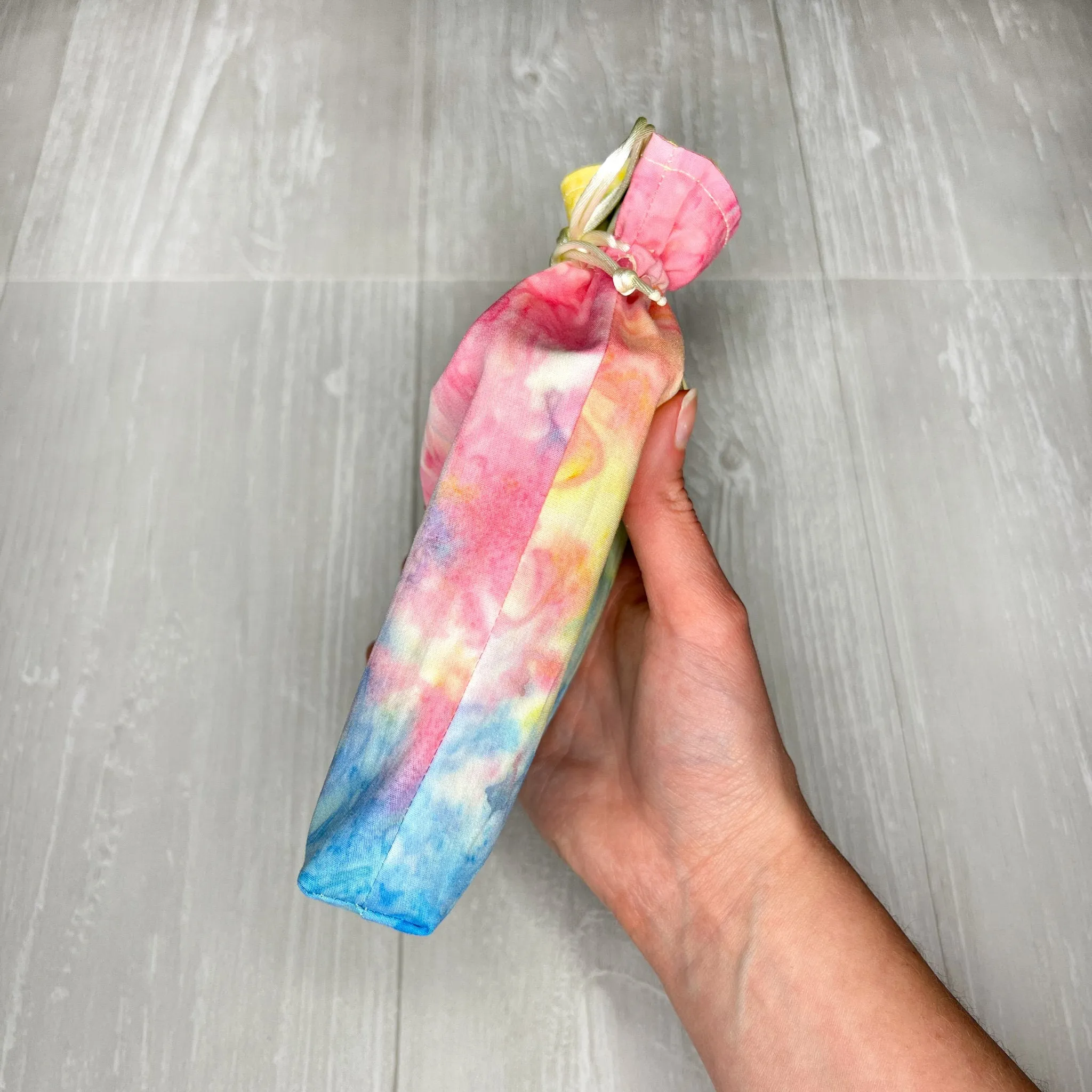 Standard Sized Tie Dye Drawstring Bag