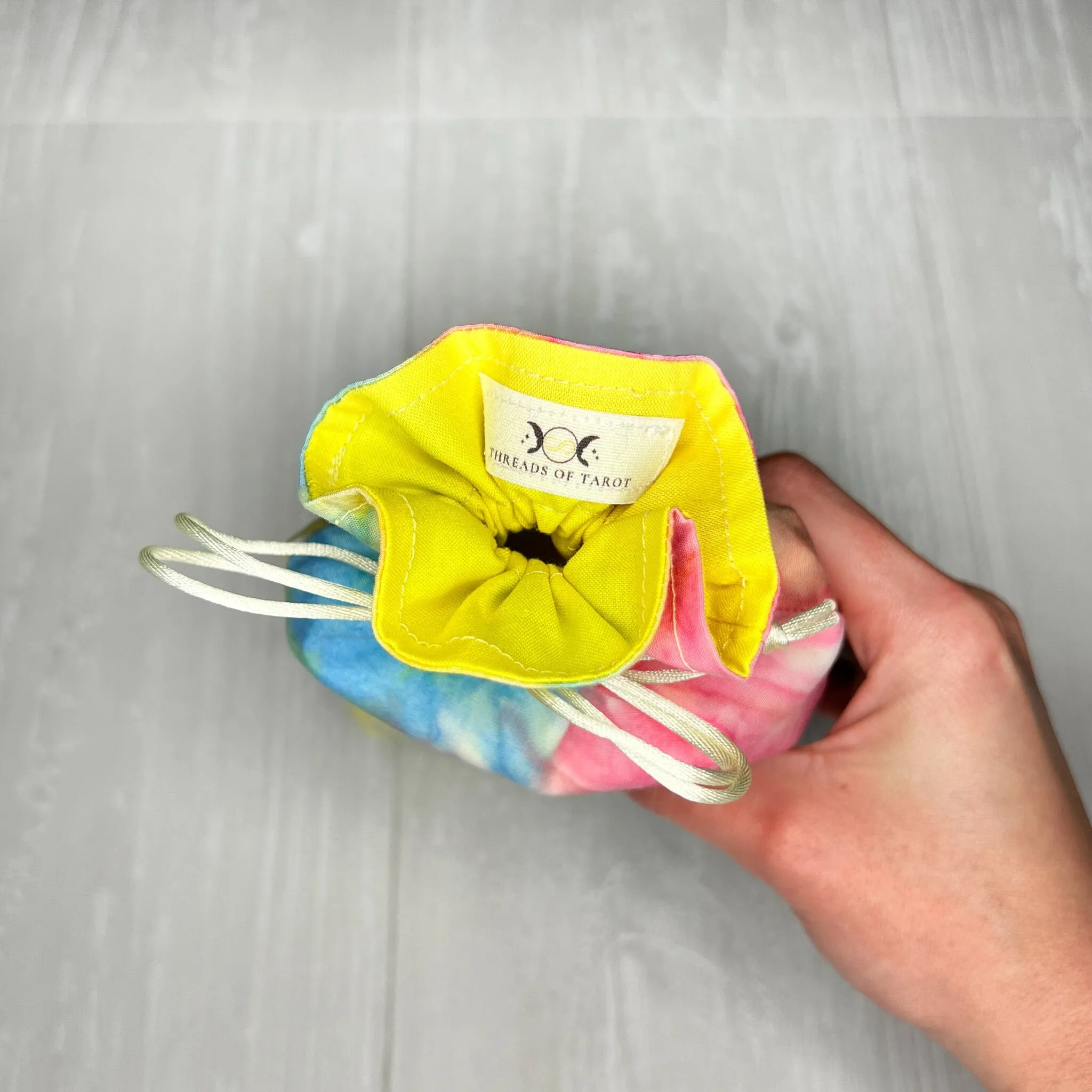 Standard Sized Tie Dye Drawstring Bag