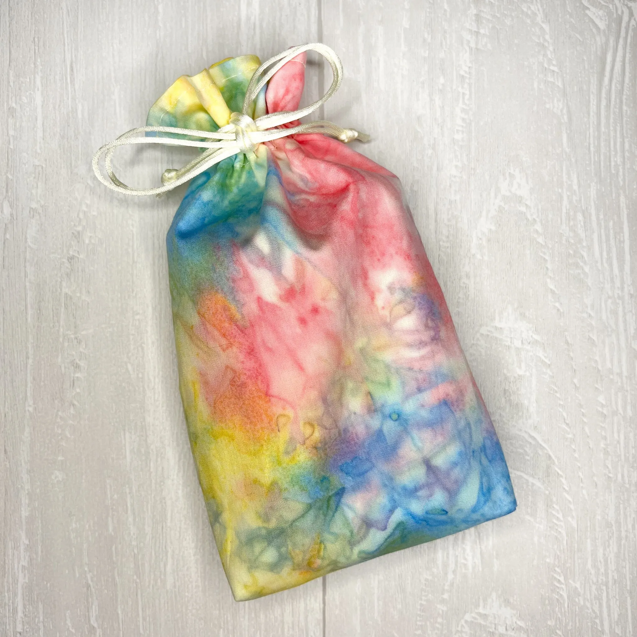 Standard Sized Tie Dye Drawstring Bag