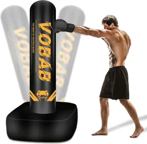 Standing Punching Bag, 70" Heavy Punching Bag with Stand, Boxing Bag for Men Teens Women MMA Thai Fitness Karate Muay Beginners
