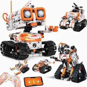 STEM Robotics Kit for Kids Ages 8-12 8-14 , 5-in-1 Remote/APP Control Coding Robot, Educational Engineering Building Toys with Programming, Science Projects Great Gift for Boys & Teens