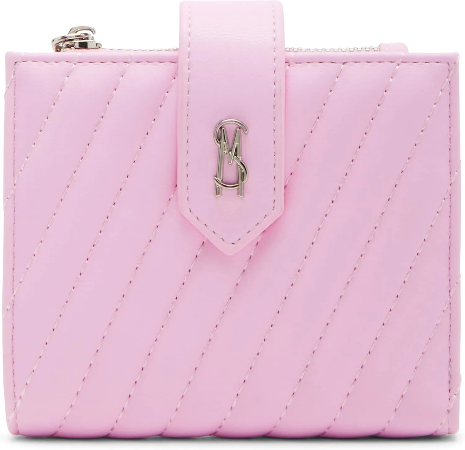Steve Madden Women's Jem-h Diagonal Quilted Bifold Cardcase