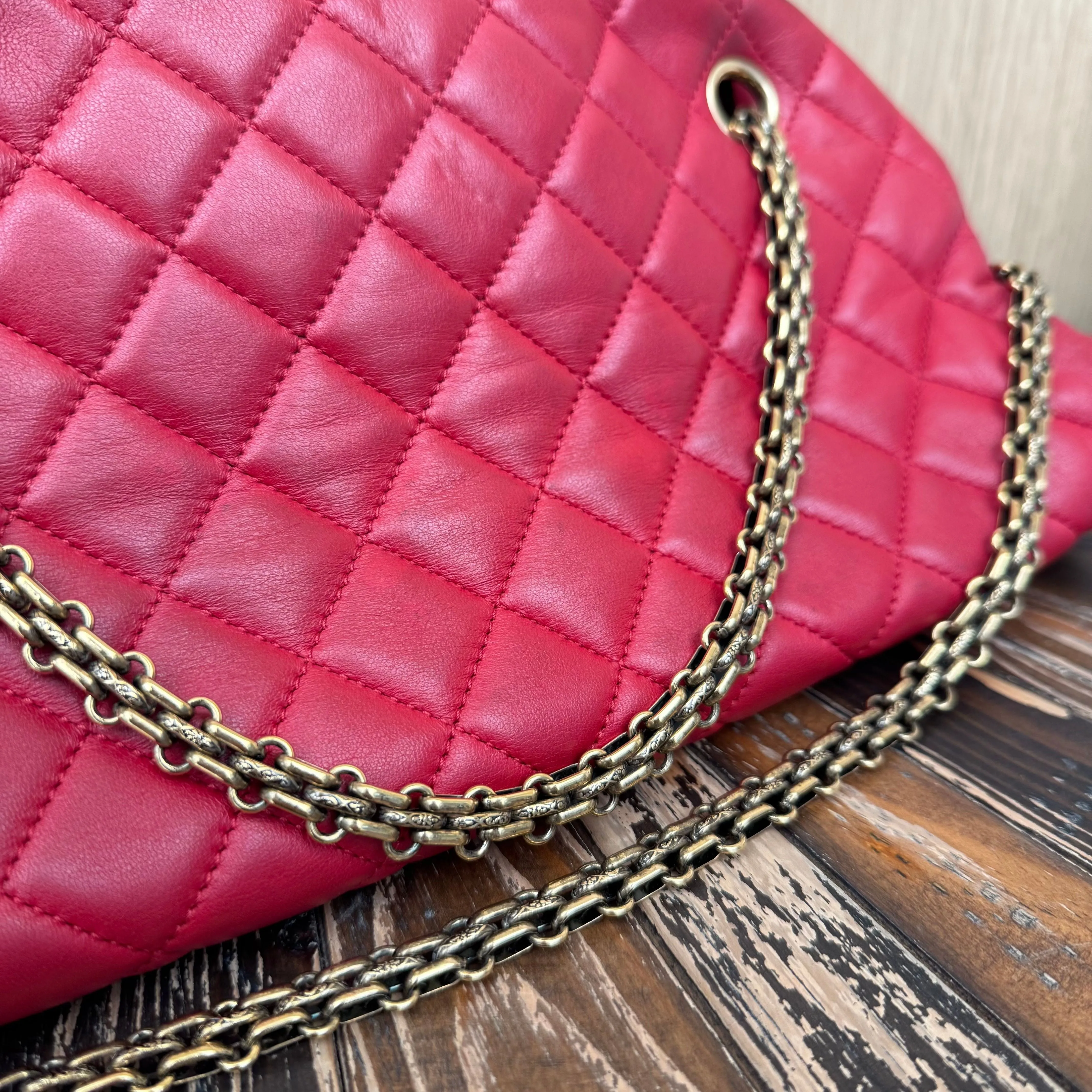 Stock-clearance Chanel Just Mademoiselle - Handbags Shoulder Red Resilient Bags, Medium