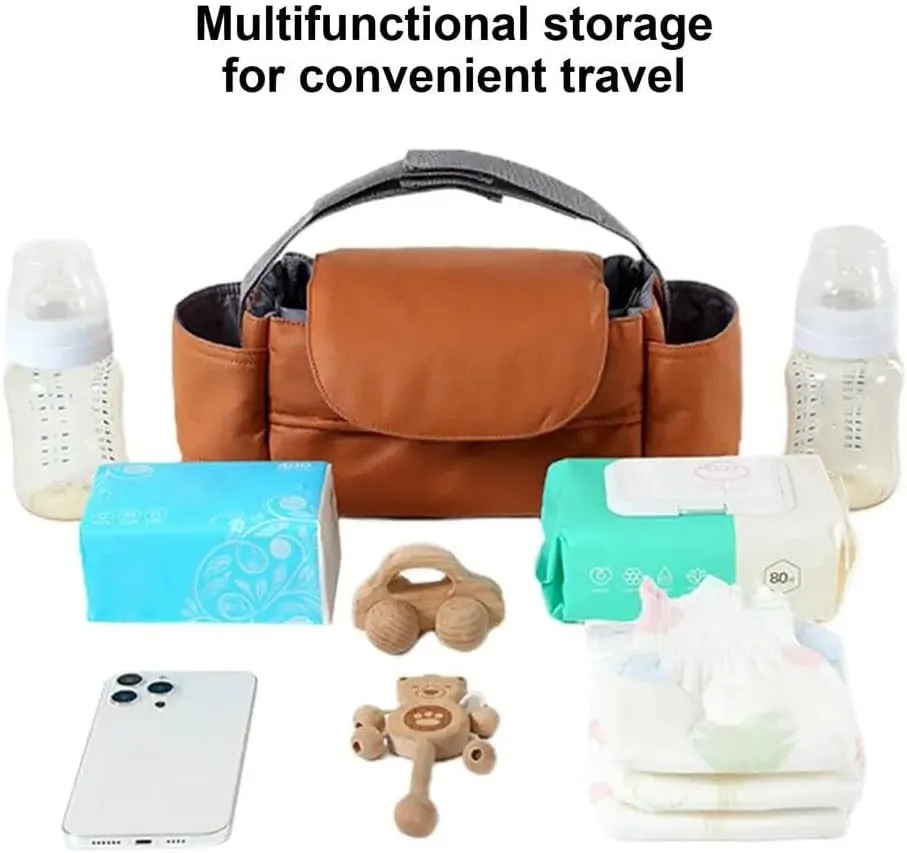 Stroller Organizing Bag Large Capacity Adjustable Straps Stroller Bags Nursing Products