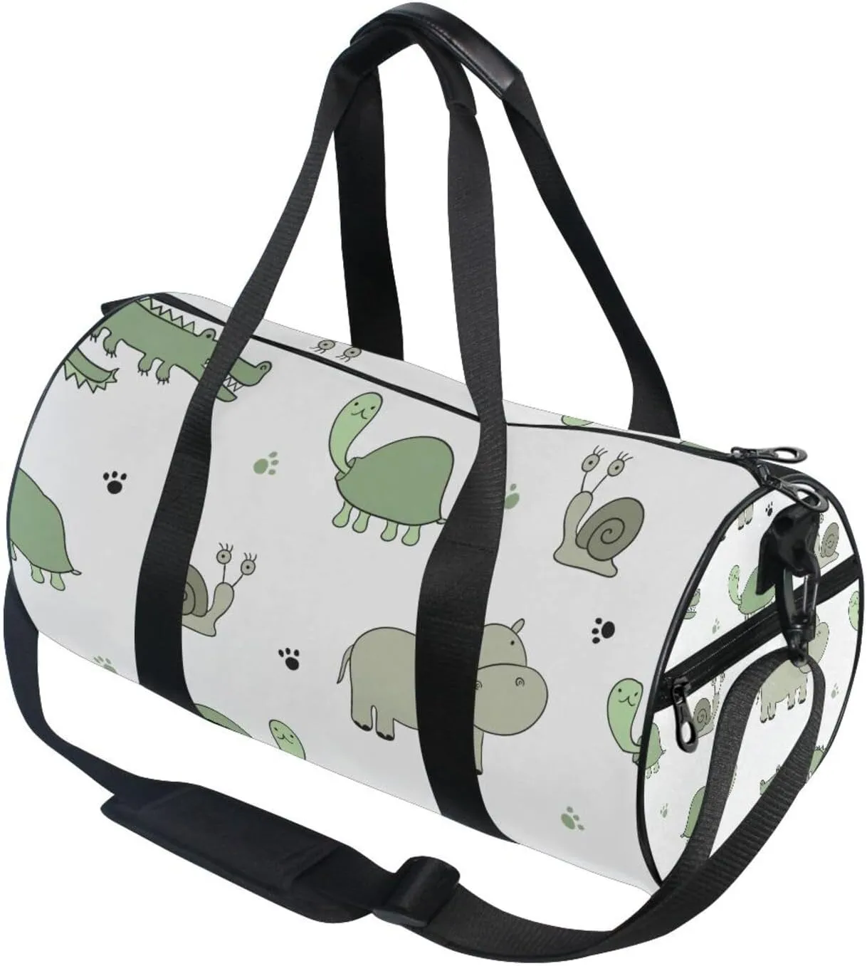 susiyo Small Sports Gym Bag Cute Crocodile Snail Hippo Turtle Compact Workout Duffle Bags for Men Women