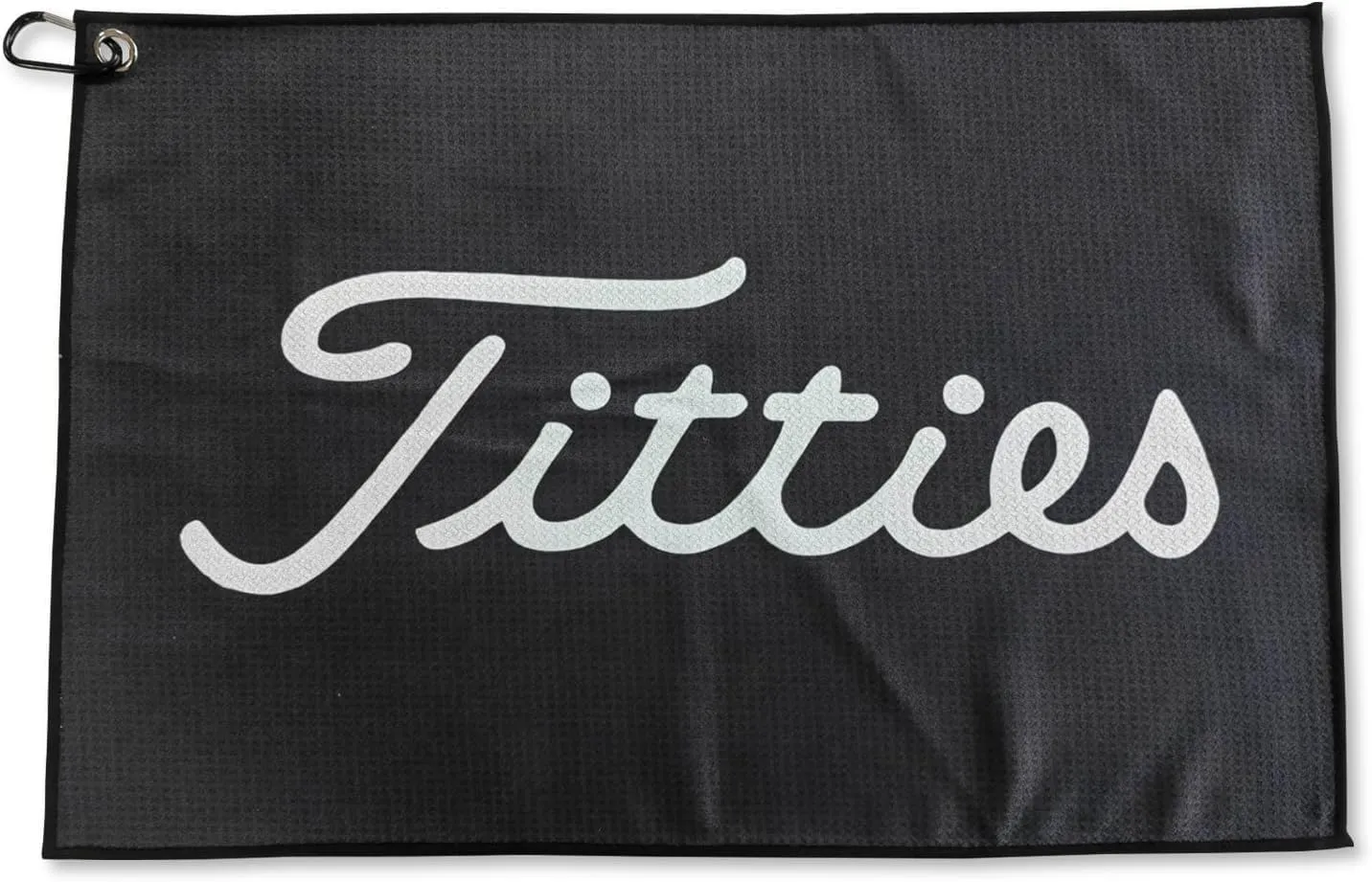 Syren Premium Black Funny Golf Microfiber Towel with Holder Clip - Exclusive Golf Bag Towel, Ideal Golf Accessories | Golf Bag Towel for a Fun Golfing Experience Idea for Golf Lovers