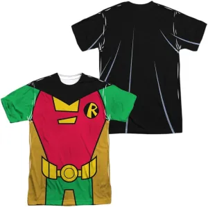 Teen Titans Go Uniforms Collection Unisex Adult Sublimated Halloween Costume T Shirt (Front/Back)