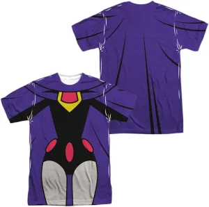 Teen Titans Go Uniforms Collection Unisex Adult Sublimated Halloween Costume T Shirt (Front/Back)