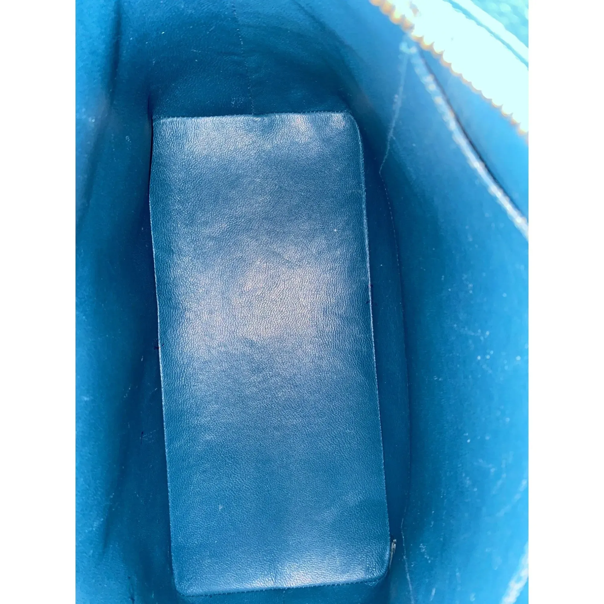 The Chanel Caviar Medallion Tote Bag Teal Blue
