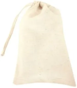 The Display Guys 24-Pack Reusable 3x4 Cotton Canvas Muslin Bags w. Drawstring - Multi-Purpose - Gifts, Party Favors, Spices